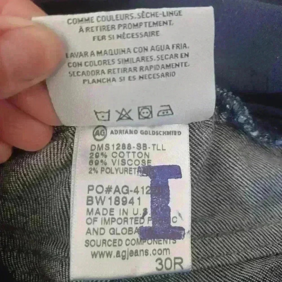 Adriano Goldschmied Women's Dark Wash Skinny Maternity Jean 30R - Picture 12 of 14